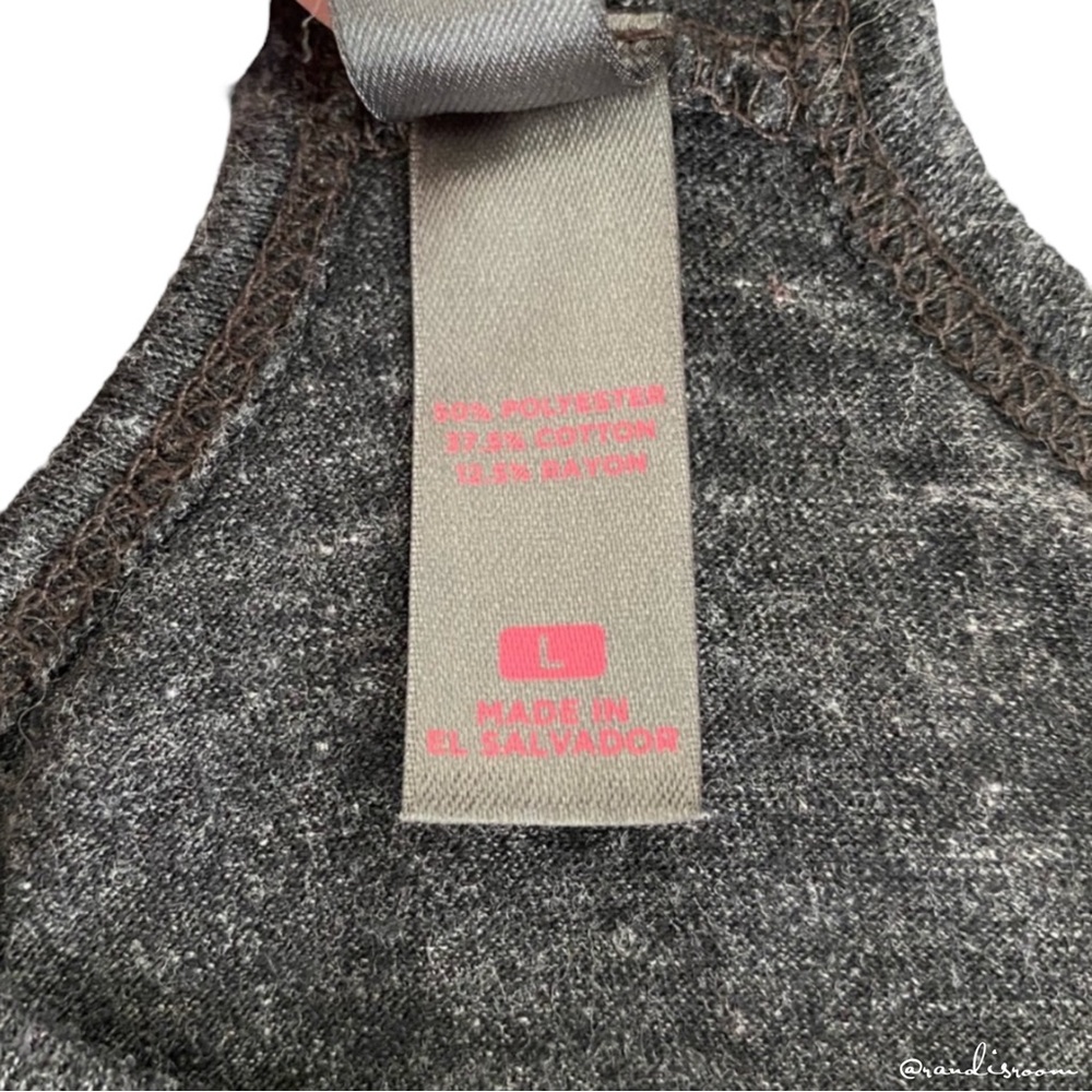 GUC Women’s “I’d Rather Be With My Dog” Graphic Racerback Gray Tank Top SZ L - Picture 6 of 10